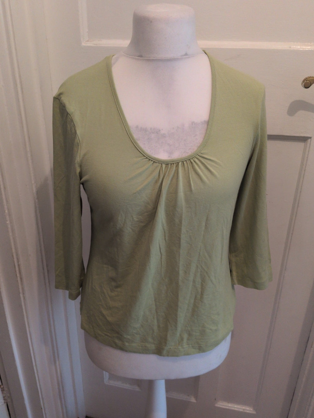 Marks And Spencer 18 Leaf Colour Long Sleeve Blouse