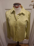 Ladies Primark Size 10 Lime Long Sleeved Blouse