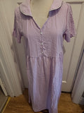 Ladies Size Small Lilac Short Sleeved Nightwear