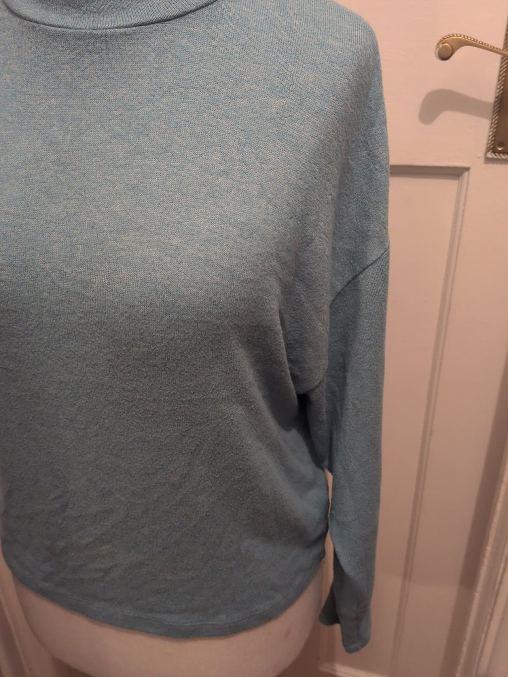 Ladies Primark Size 10-12 Aqua Long Sleeved Jumper