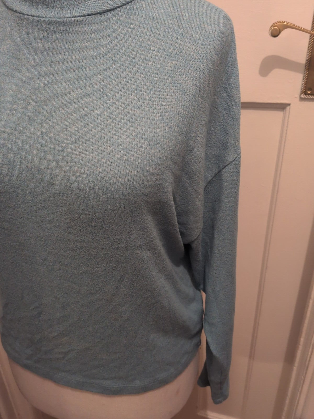 Ladies Primark Size 10-12 Aqua Long Sleeved Jumper