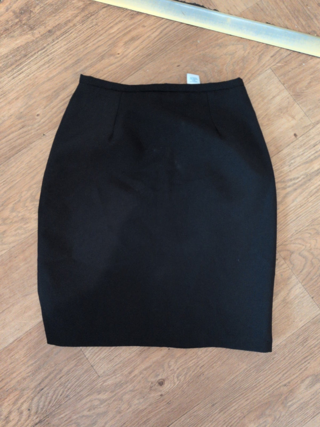 New Look 8 Black Lined Pencil Skirt Knee Length