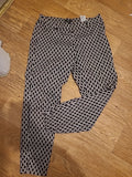 Ladies H&M Size 10 Black/white Ankle Trousers