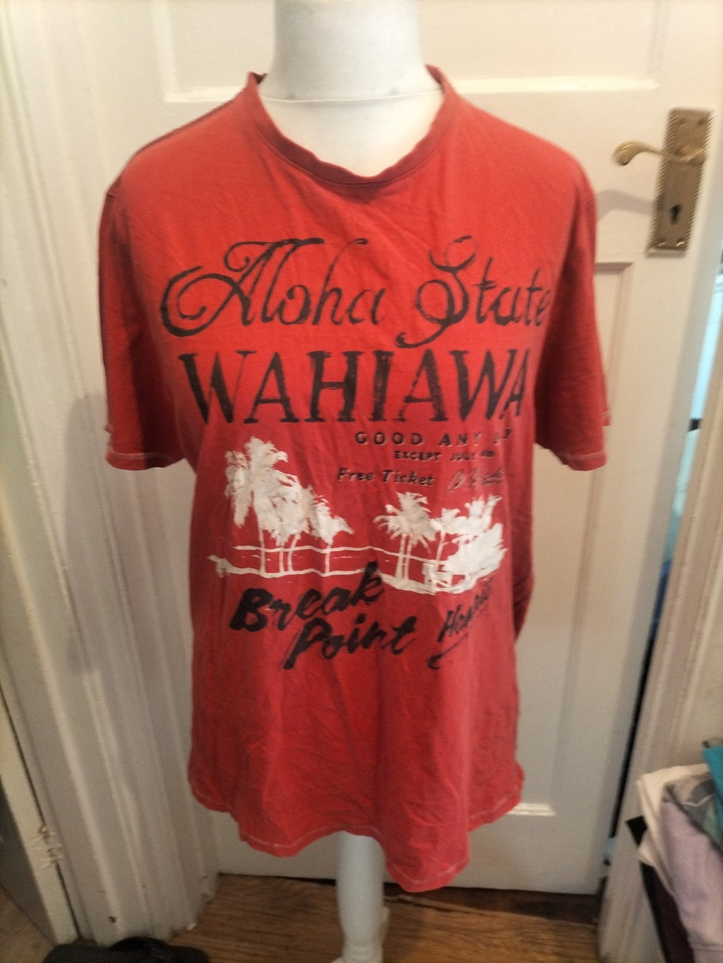 Tu Premium Large Red Print Short Sleeve T-shirt
