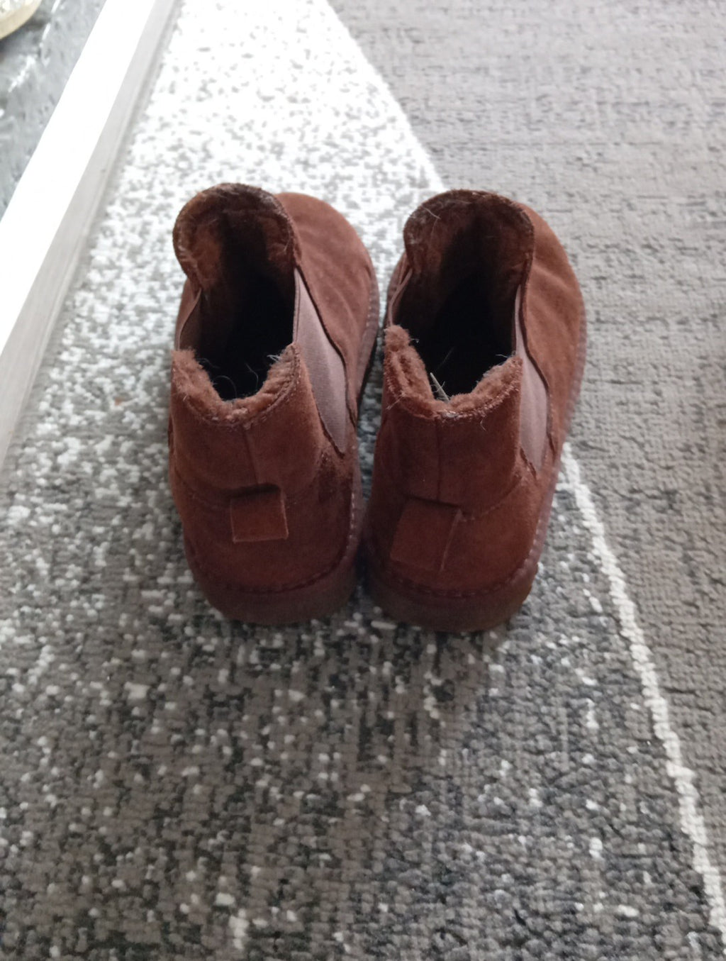 Ladies Brown Fluffy Boots Size 6 Next Free Delivery