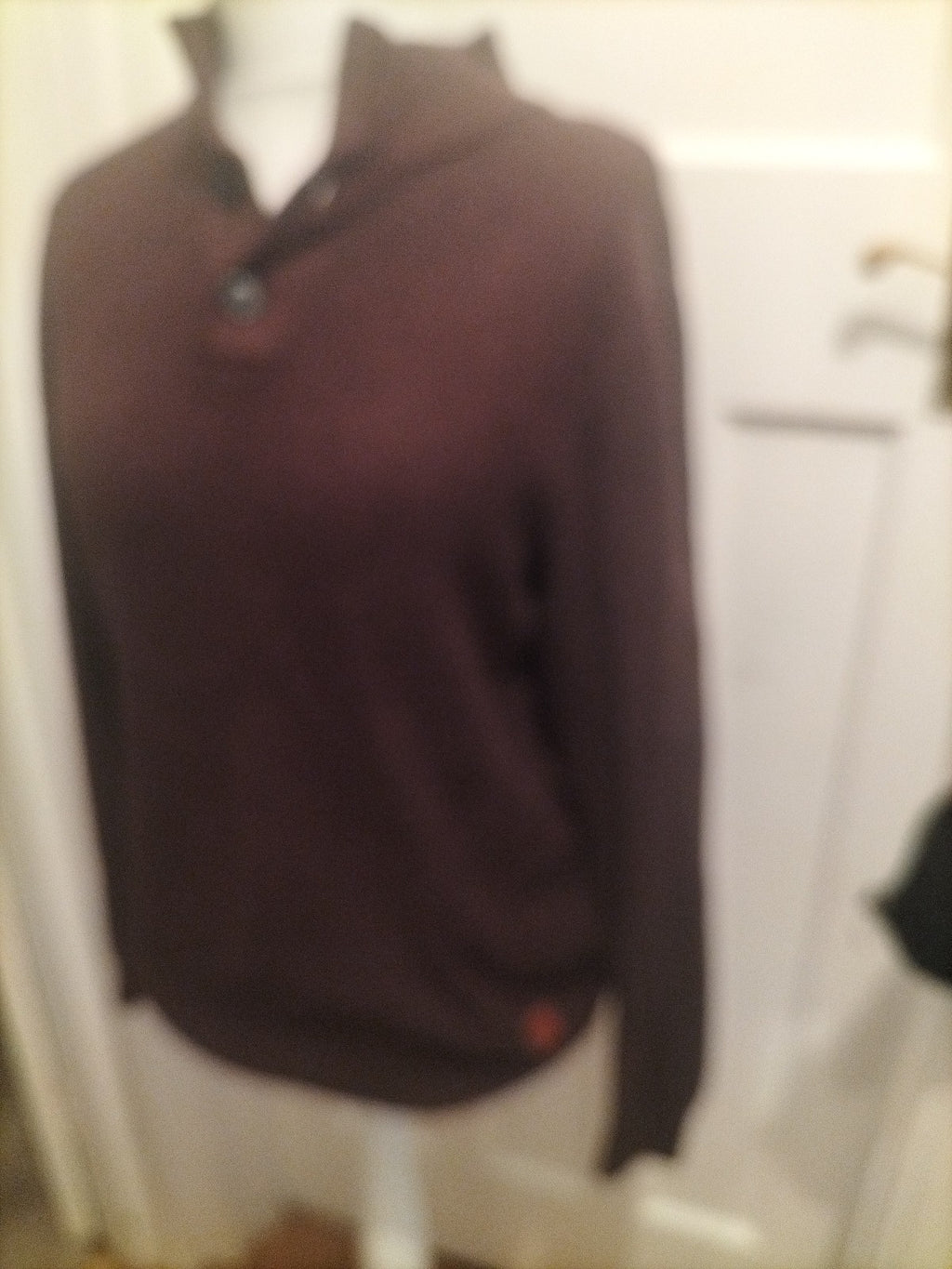 Mens Next Size M Brown Fleck Long Sleeved High Neck Jumper