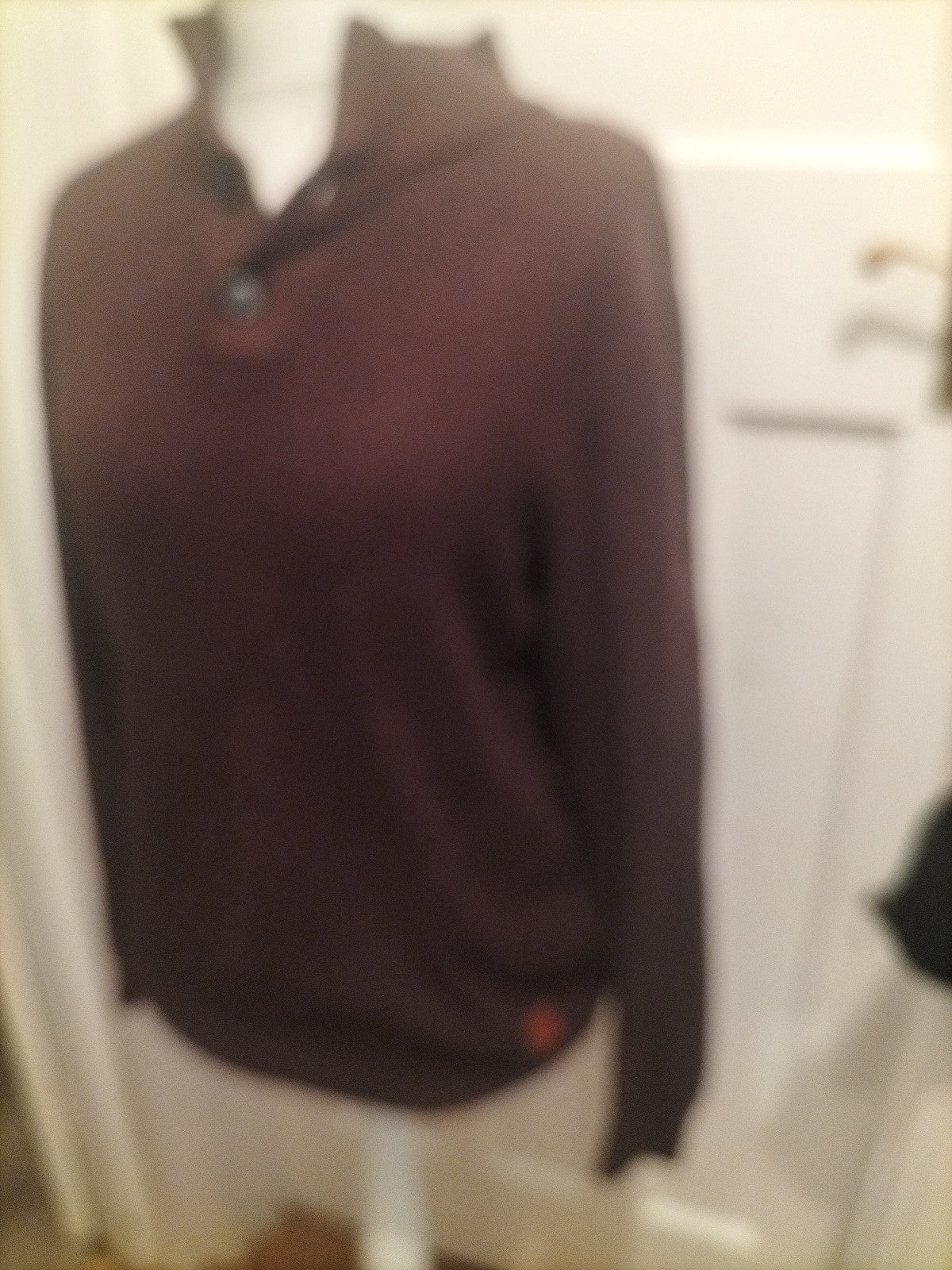 Mens Next Size M Brown Fleck Long Sleeved High Neck Jumper