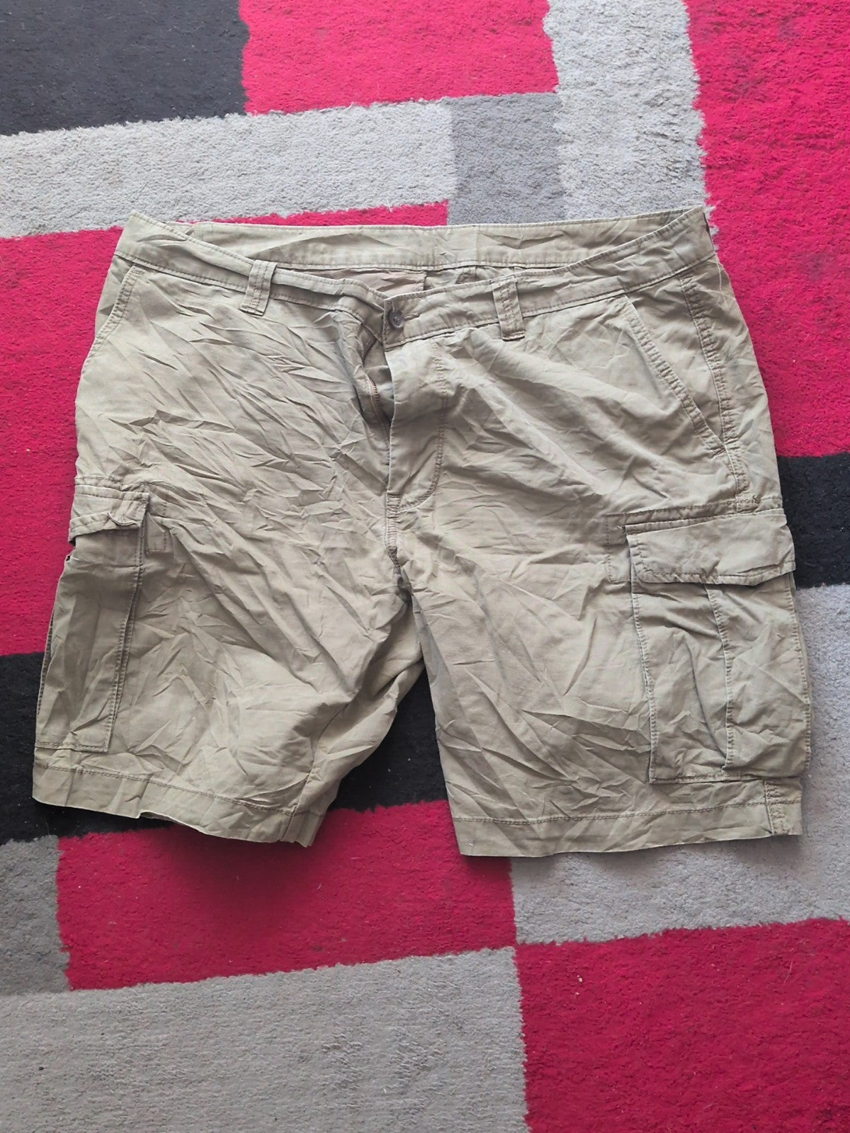 Marks And Spencer 40" Camel Beige Cargo Shorts