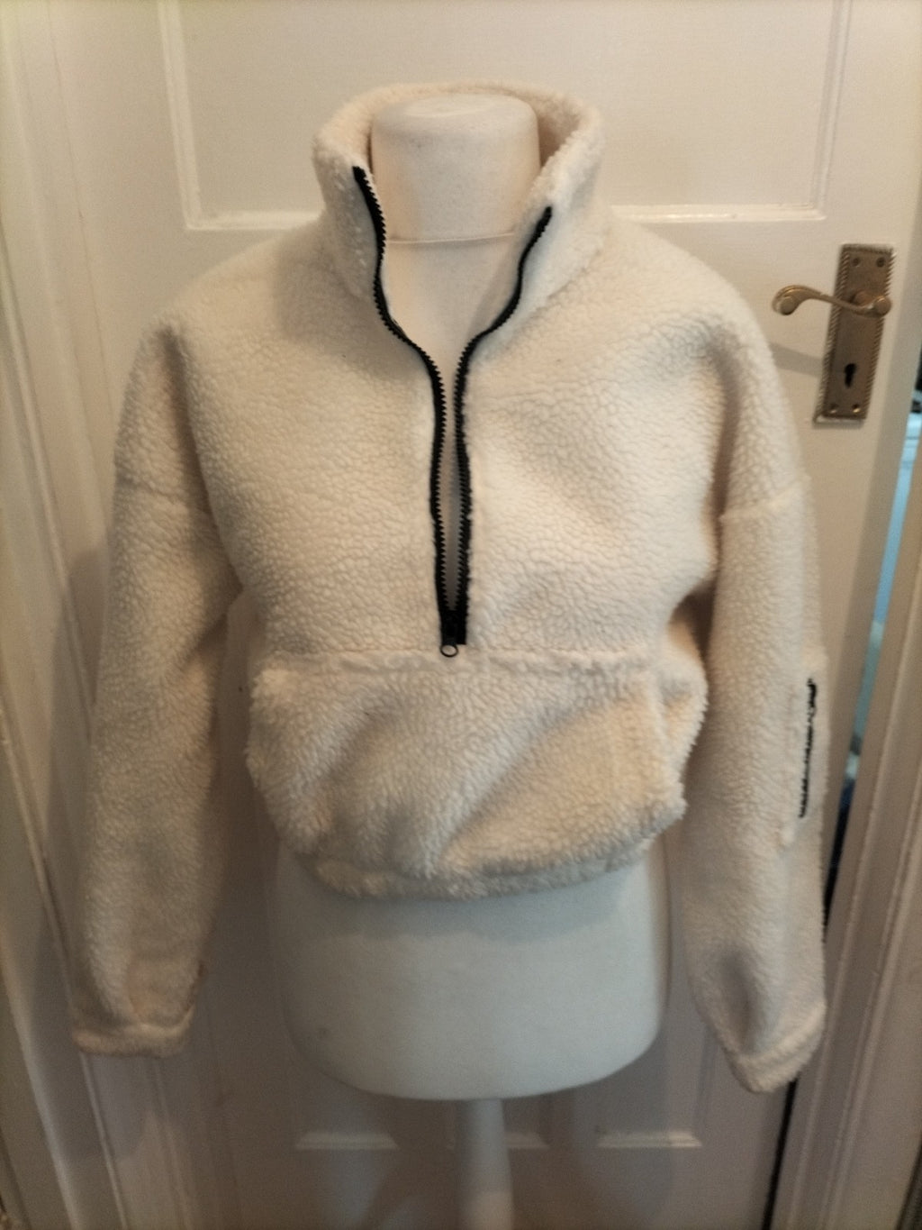 Ladies Angelababy Size Small Ivory Fluffy Jumper