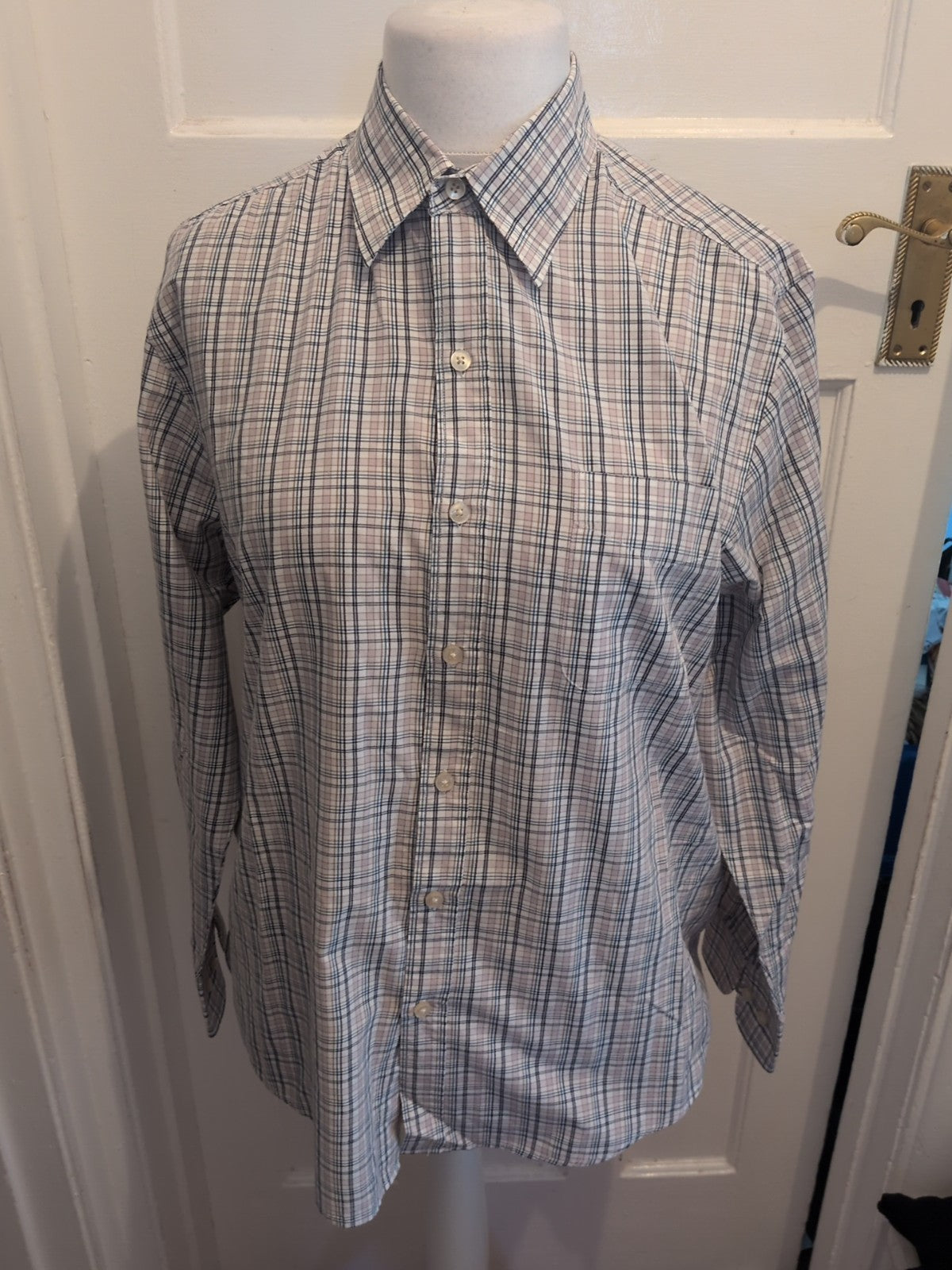 TU Medium Multicoloured Check Long Sleeve Shirt