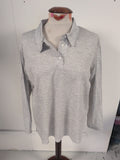 Country Collection Large Grey Long Sleeve Polo