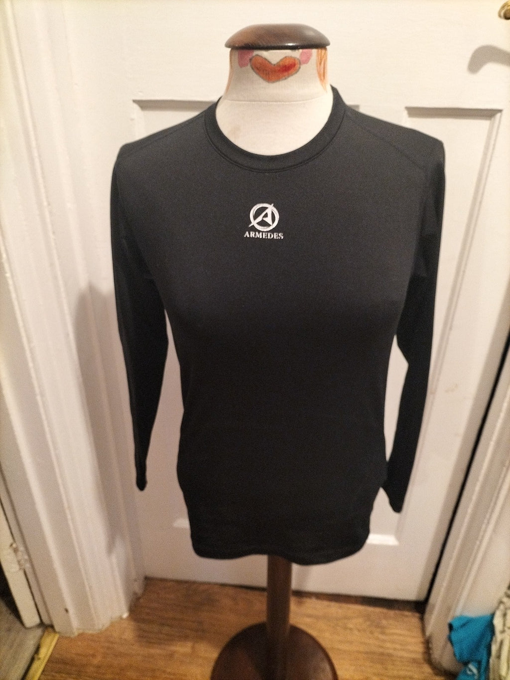 Mens Armedes Size Small Black Baselayer Top