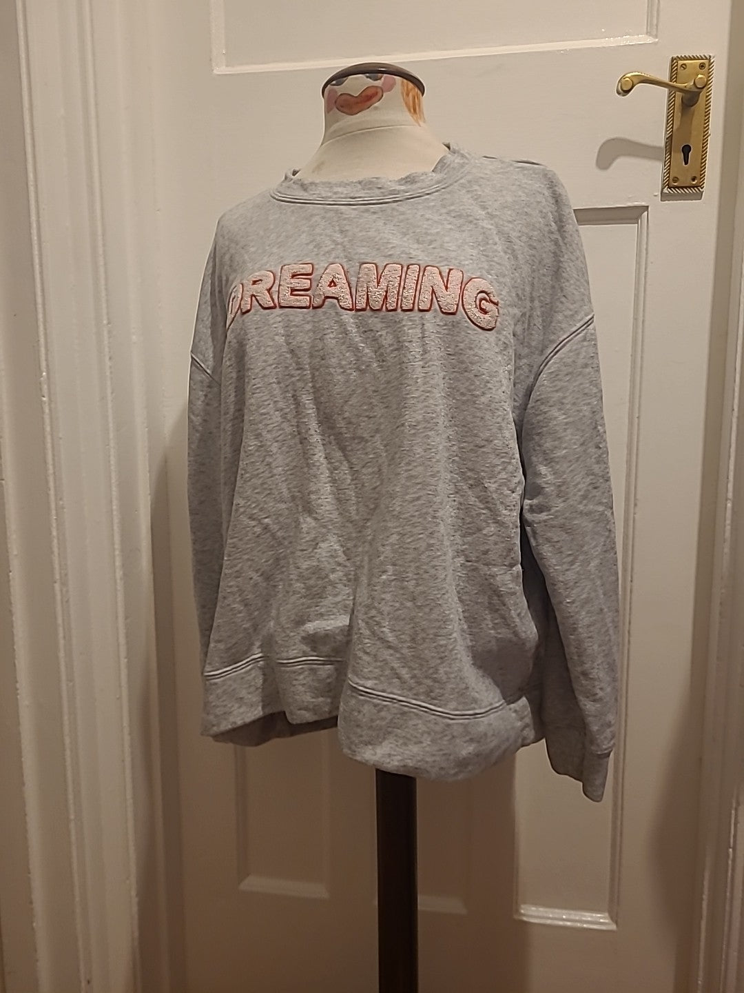 Ladies H&M Size XL Grey "Dreaming" Sweatshirt