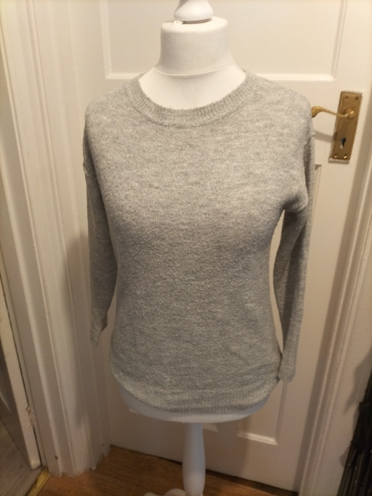 Ladies George Size 4-6 Grey Pullover Jumper