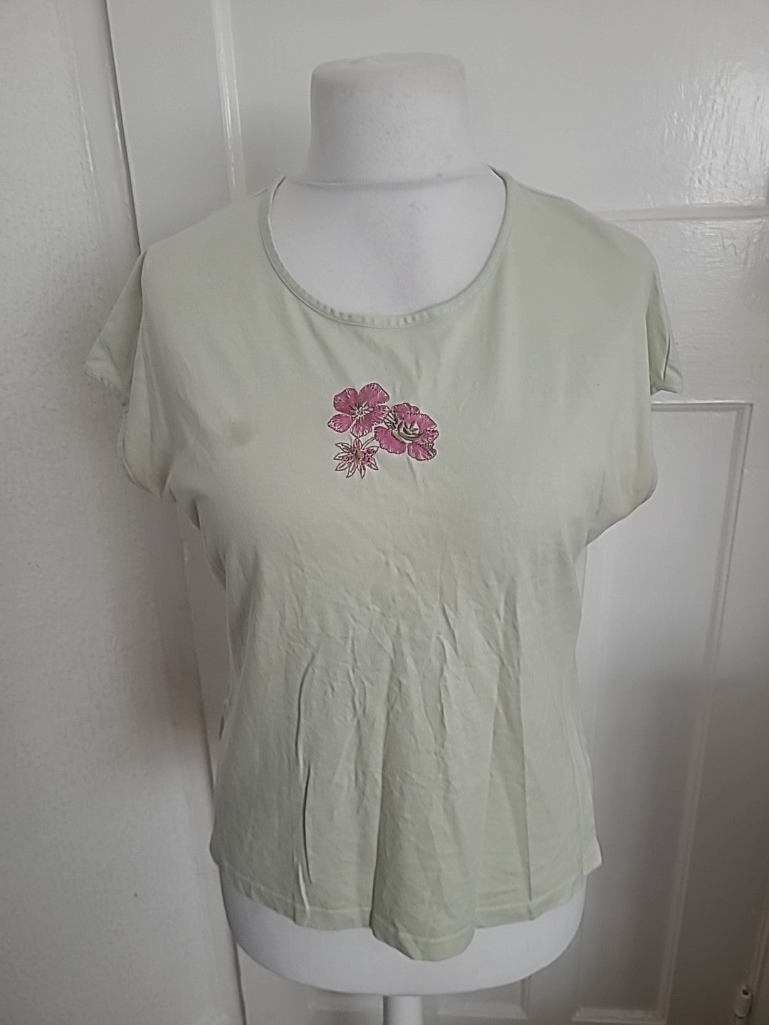 Ladies Frankenwalder Size Euro 40 Pale Mint Short Sleeved Tshirt