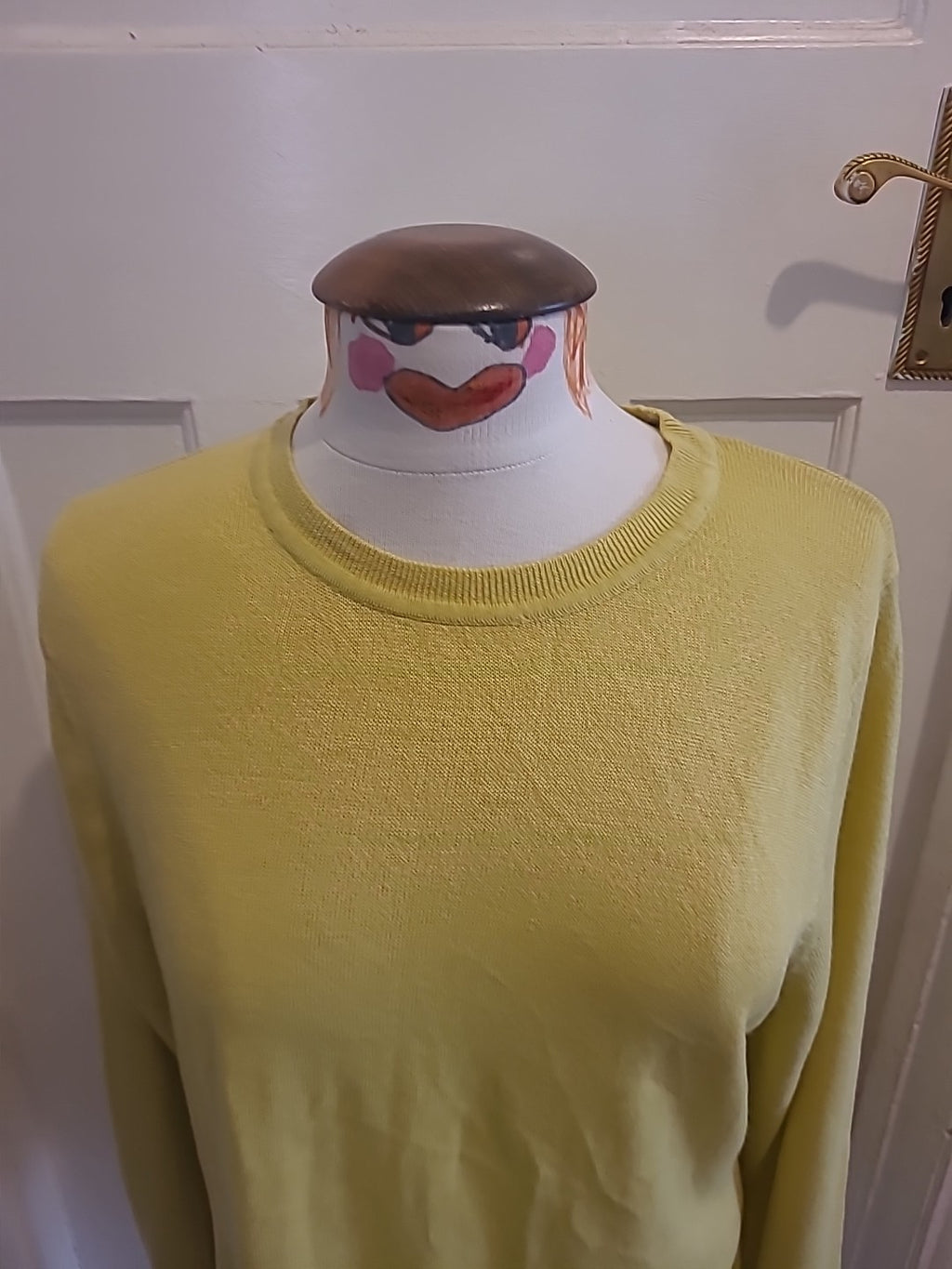 Ladies Bonmarche Size 18 Yellow Long Sleeved Pullover Jumper