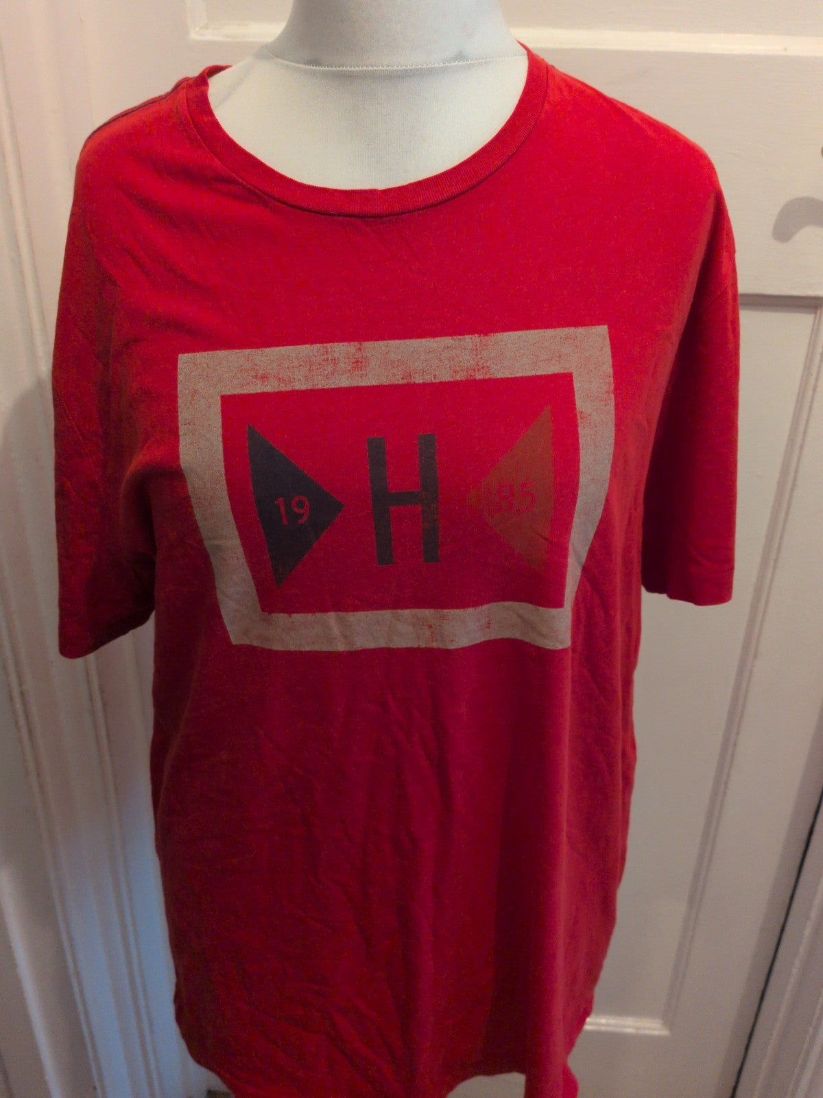 Tommy Hilfiger Large Red Print Short Sleeve T-shirt