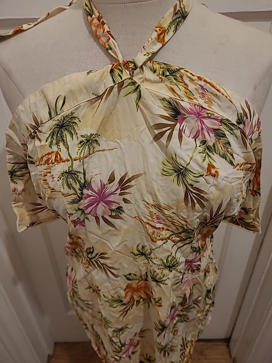 Ladies Billabong Size Small Multi Floral Sleeveless Strapless Dress