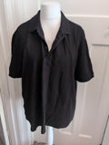 George 2XL Black Short Sleeve Polo