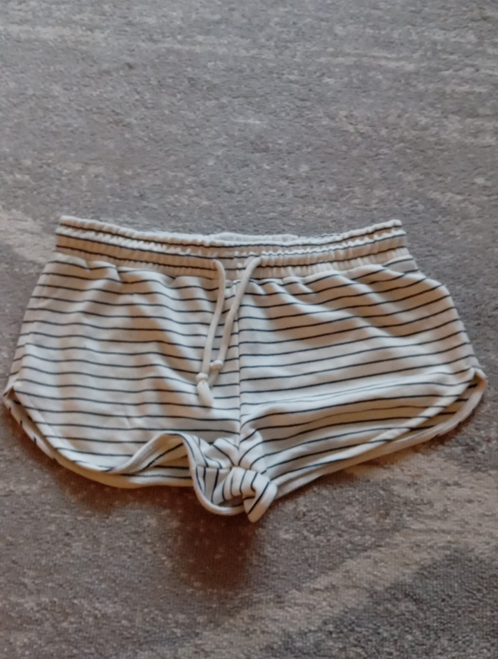 Ladies Shorts Striped Black/cream Size XS Primark