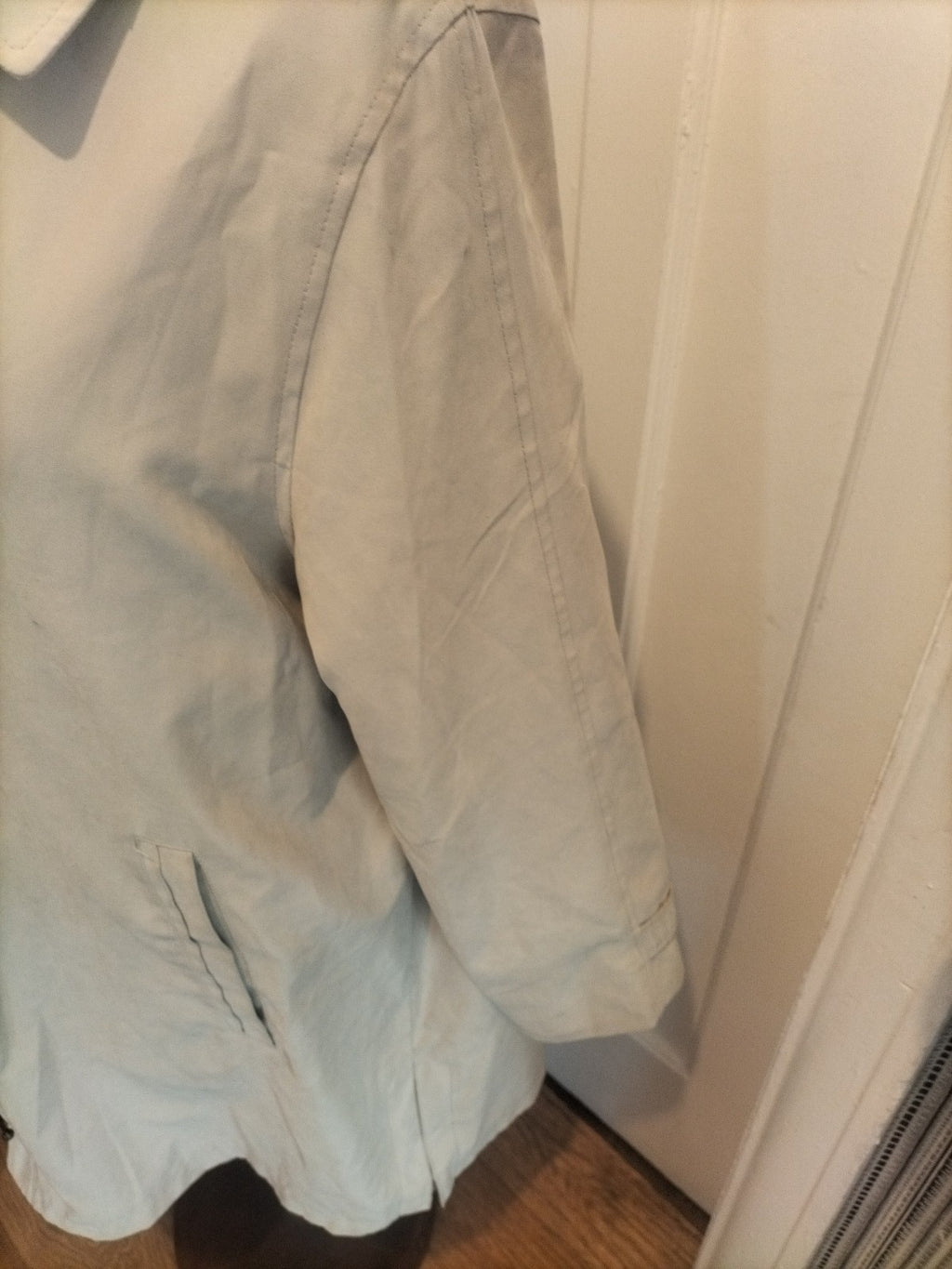 Ladies Bonmarche Size Medium Beige Long Sleeved Lined Jacket