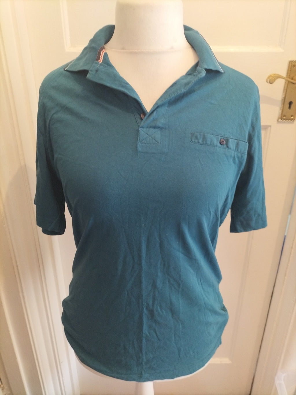 Avenue Small Teal Short Sleeve Polo