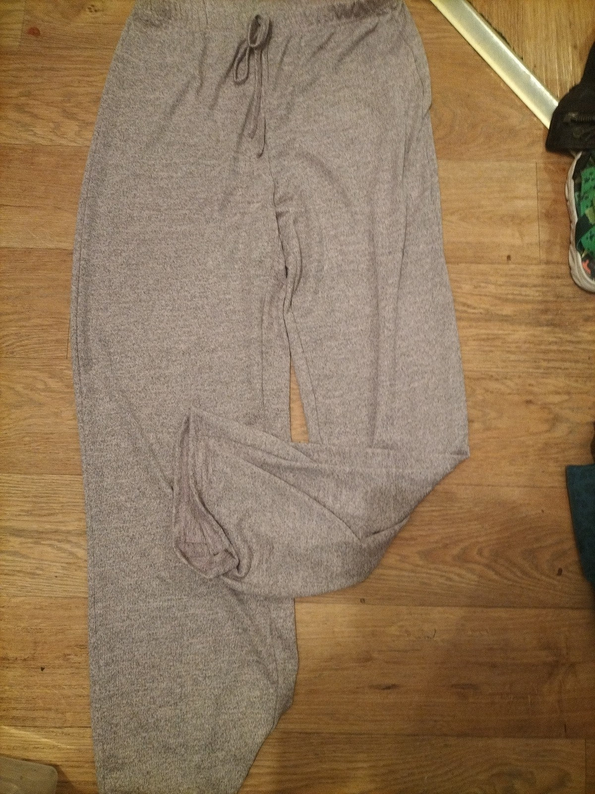 Ladies Size Large Purple Fleck Elasticated Trousers