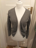 Ladies Primark Size 16 Grey Long Sleeved Cardigan