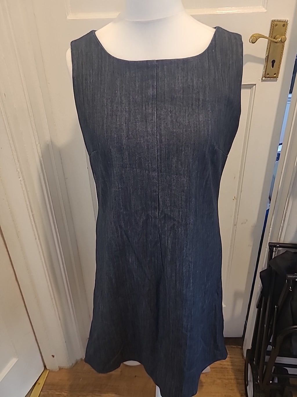 Ladies Size Medium Denim Sleeveless Dress