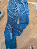 Shein Large Blue "Velvet" Style Elasticated Trousers