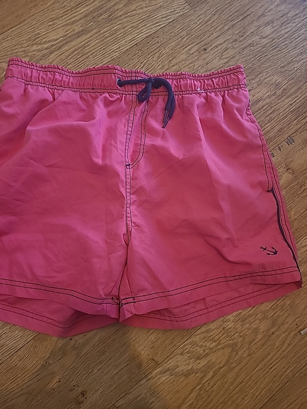 Mens Peacocks Size Medium Pink Mesh Lined Elasticated Shorts