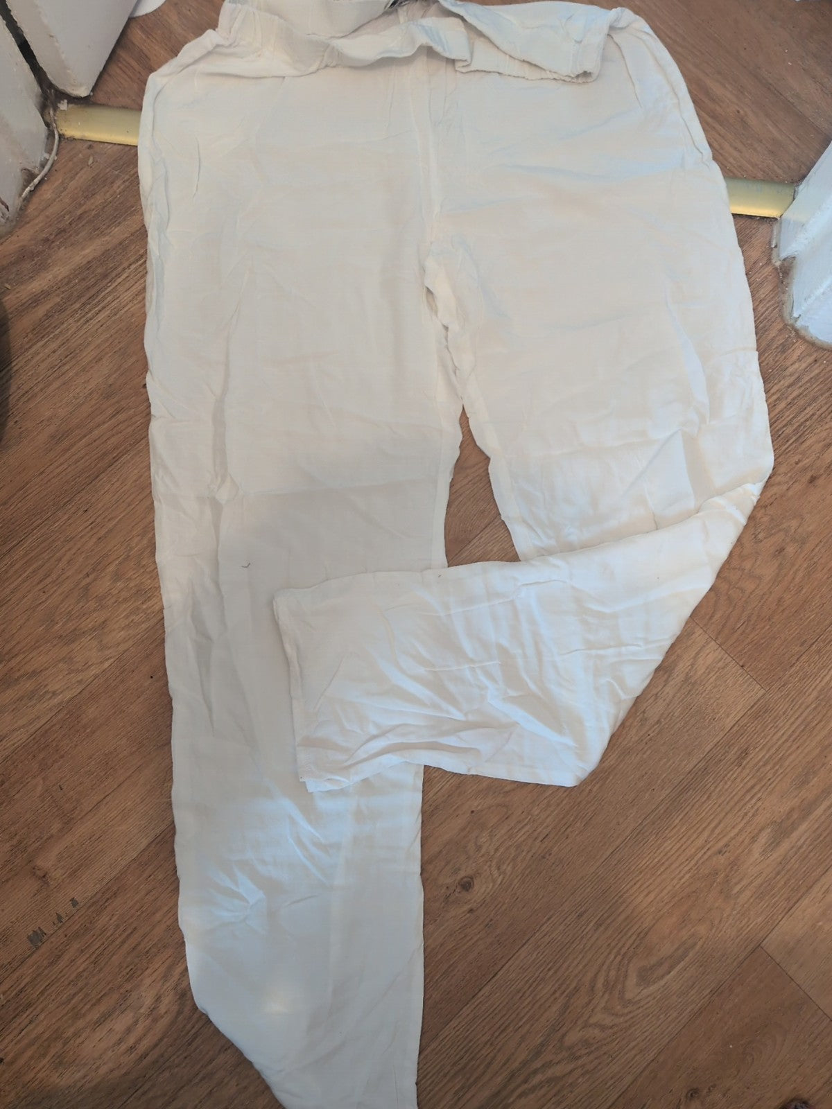 Marina Rinaldi 25 White Elasticated Trousers