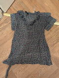 Marks And Spencer 16 Multicoloured Spotty Short Sleeve Blouse