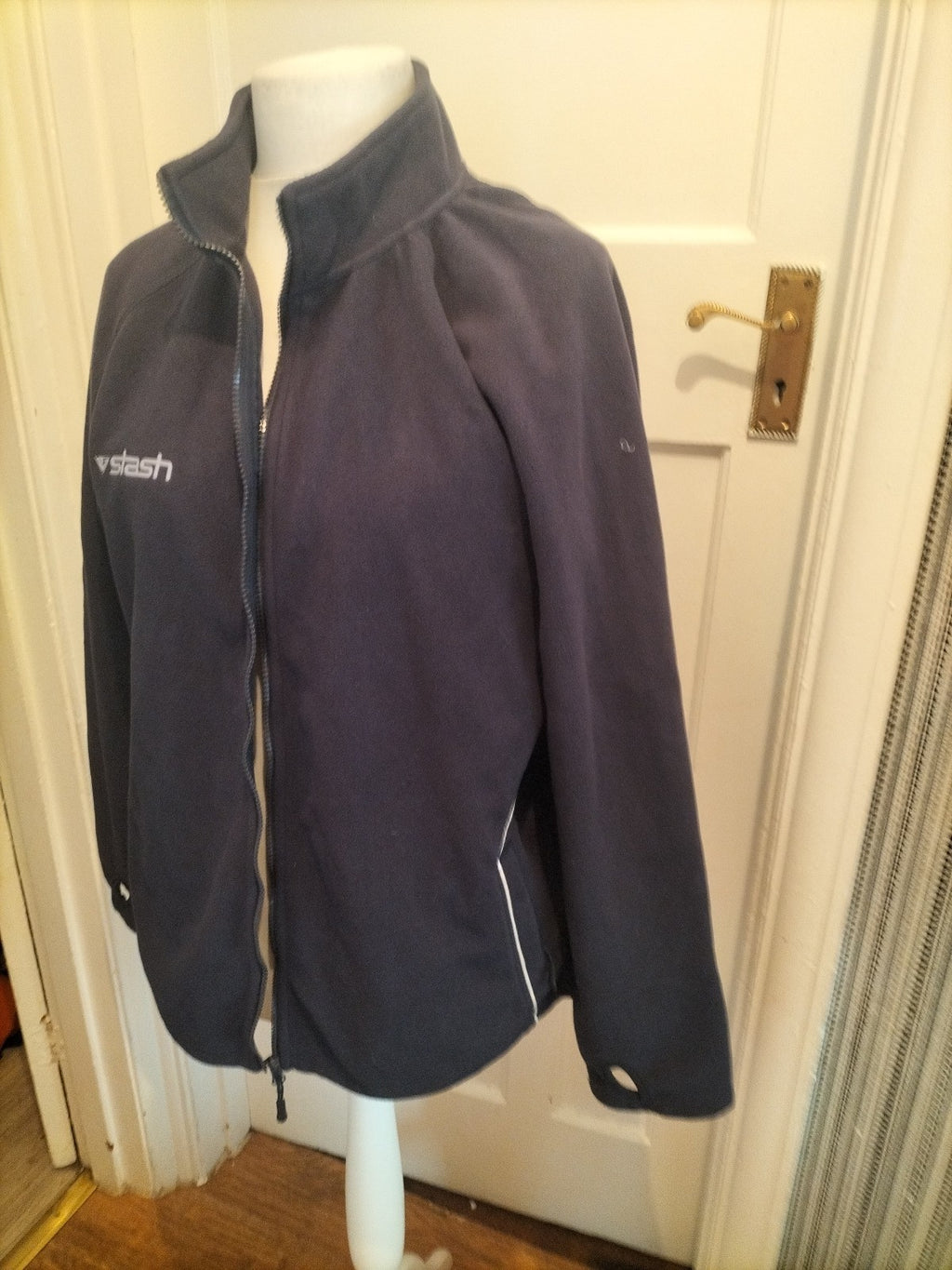 Mens Stash Size XL Navy Full Zip Jumper
