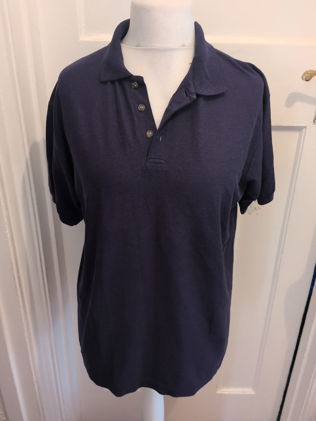 2xl Regular Fit Navy Blue Short Sleeve Polo