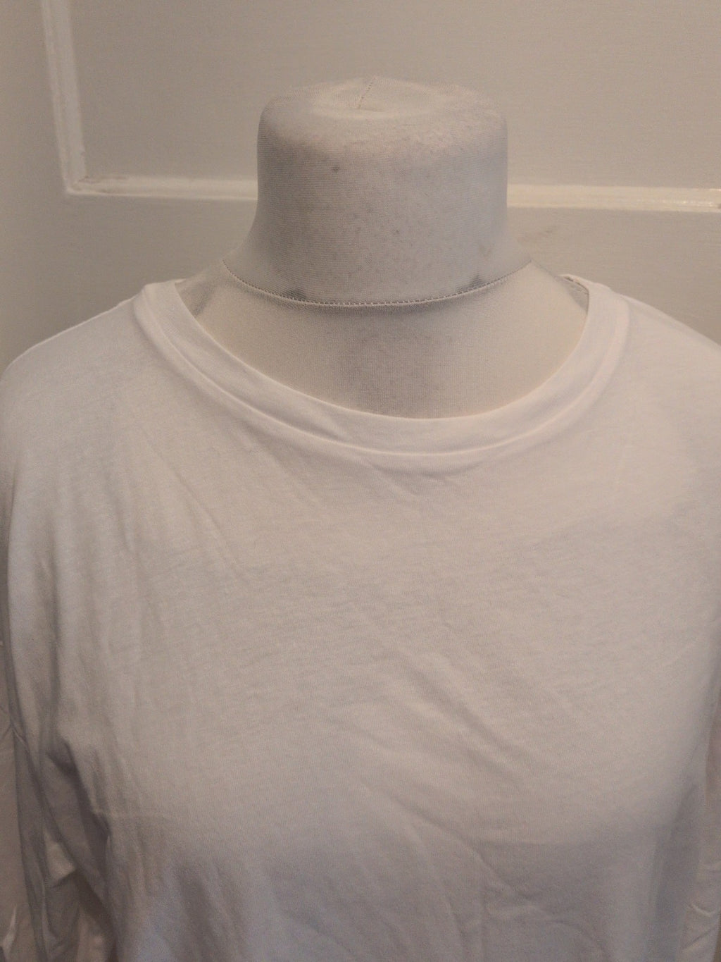 Ladies 2XL White Long Sleeve T-shirt