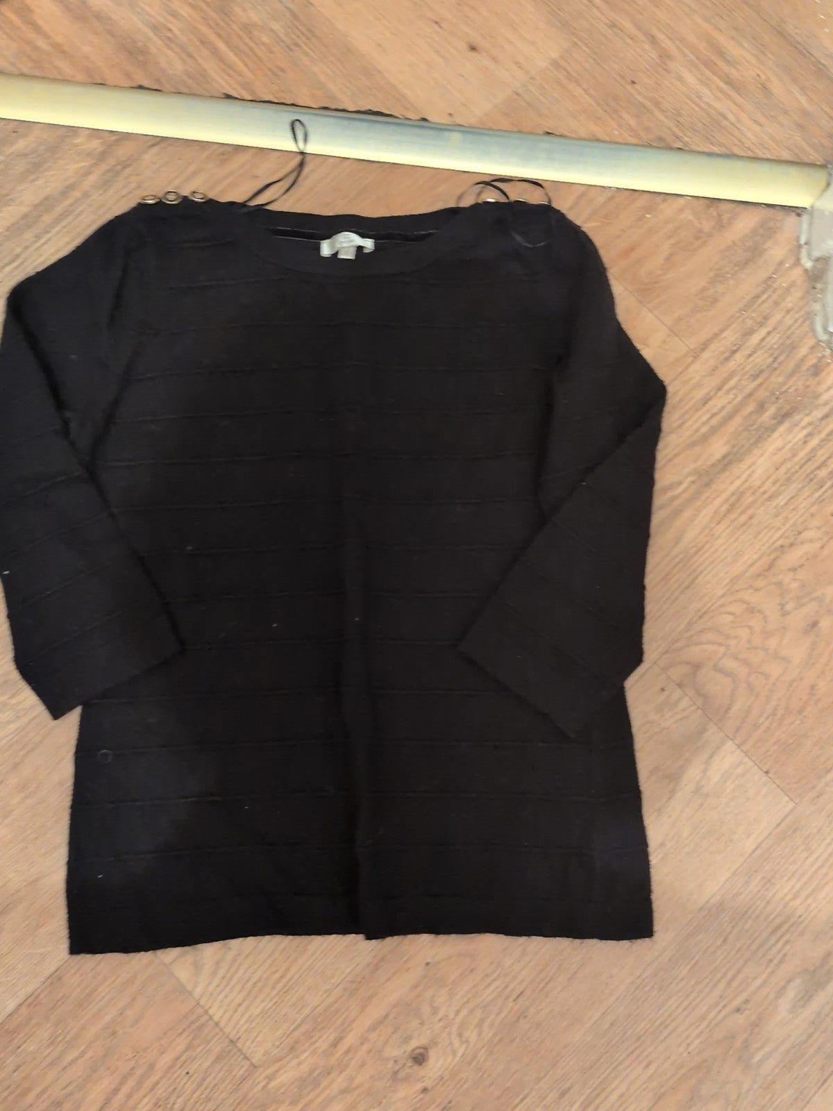Cc Petite Small Black Top Long Sleeve