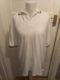 Mens Primark Essentials Size XL (44-46) White Short Sleeved Polo
