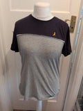 Brave Soul Large Navy And Grey Short Sleeve T-shirt