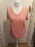 Mens Nike Dri Fit Size Large Peach Short Sleeved Tshirt Loose Fit