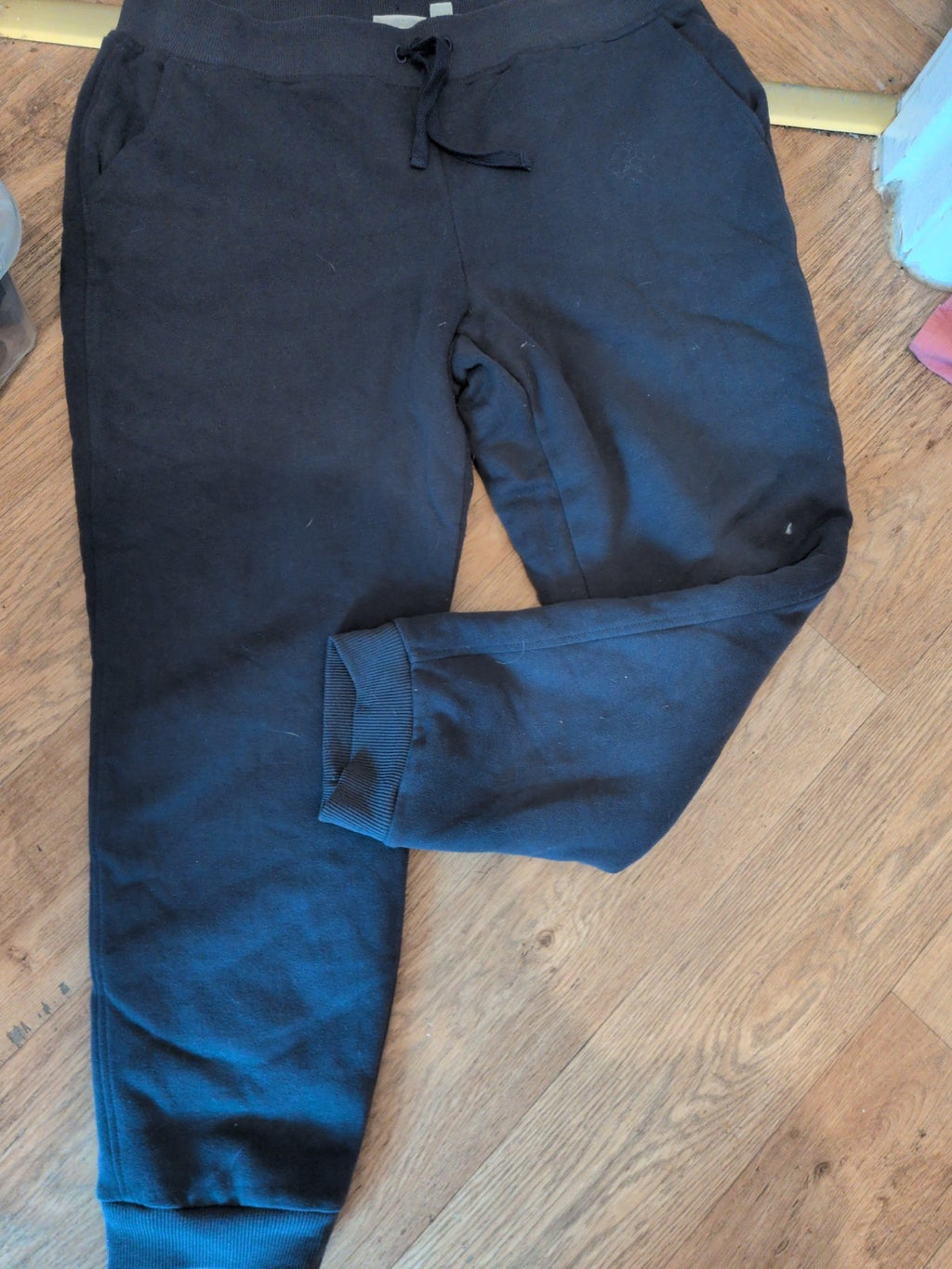 Ll Bean Large Navy Fleece Lined Trousers Jogger