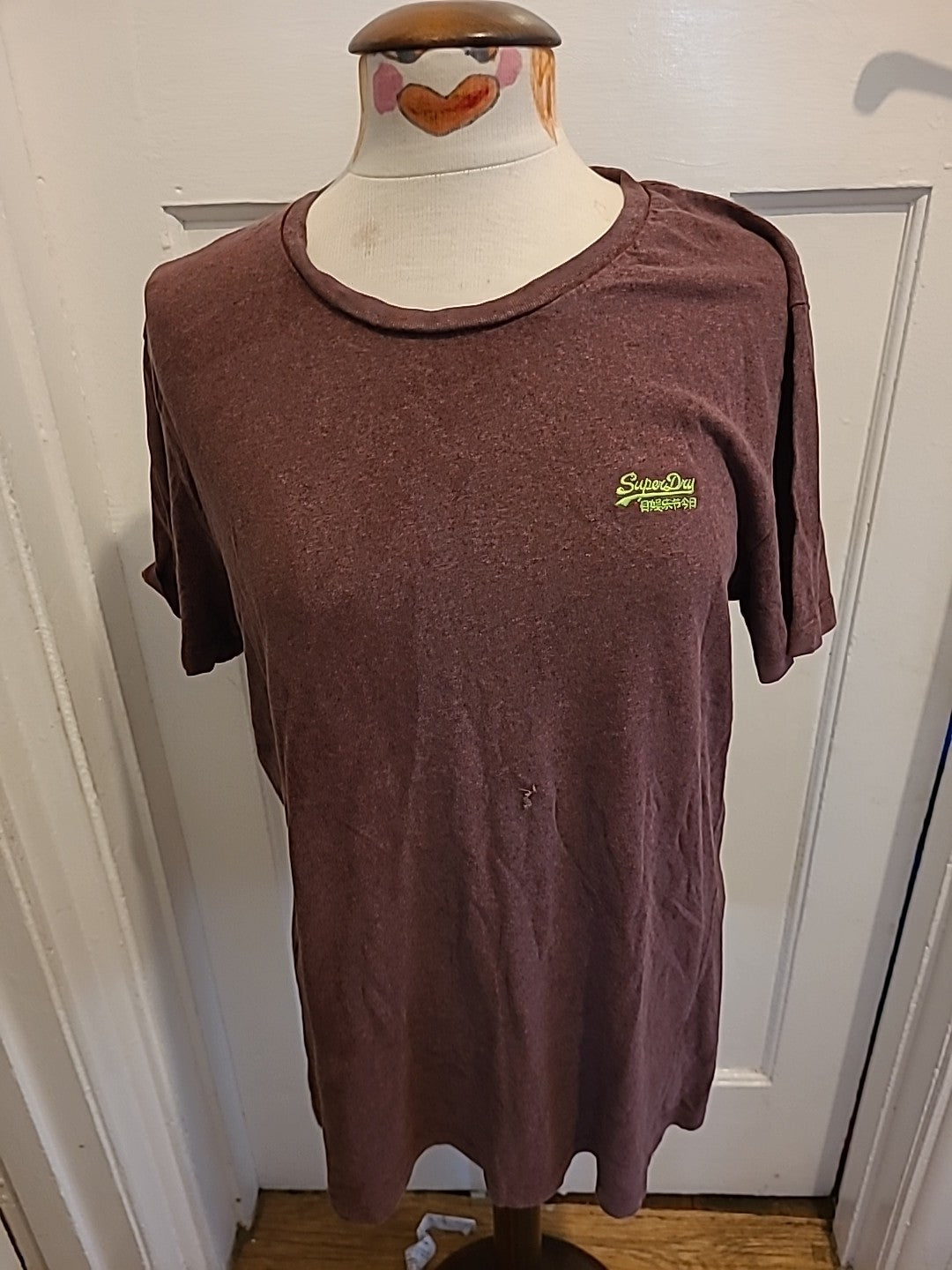 Mens Superdry Size XL Purple Short Sleeved Tshirt