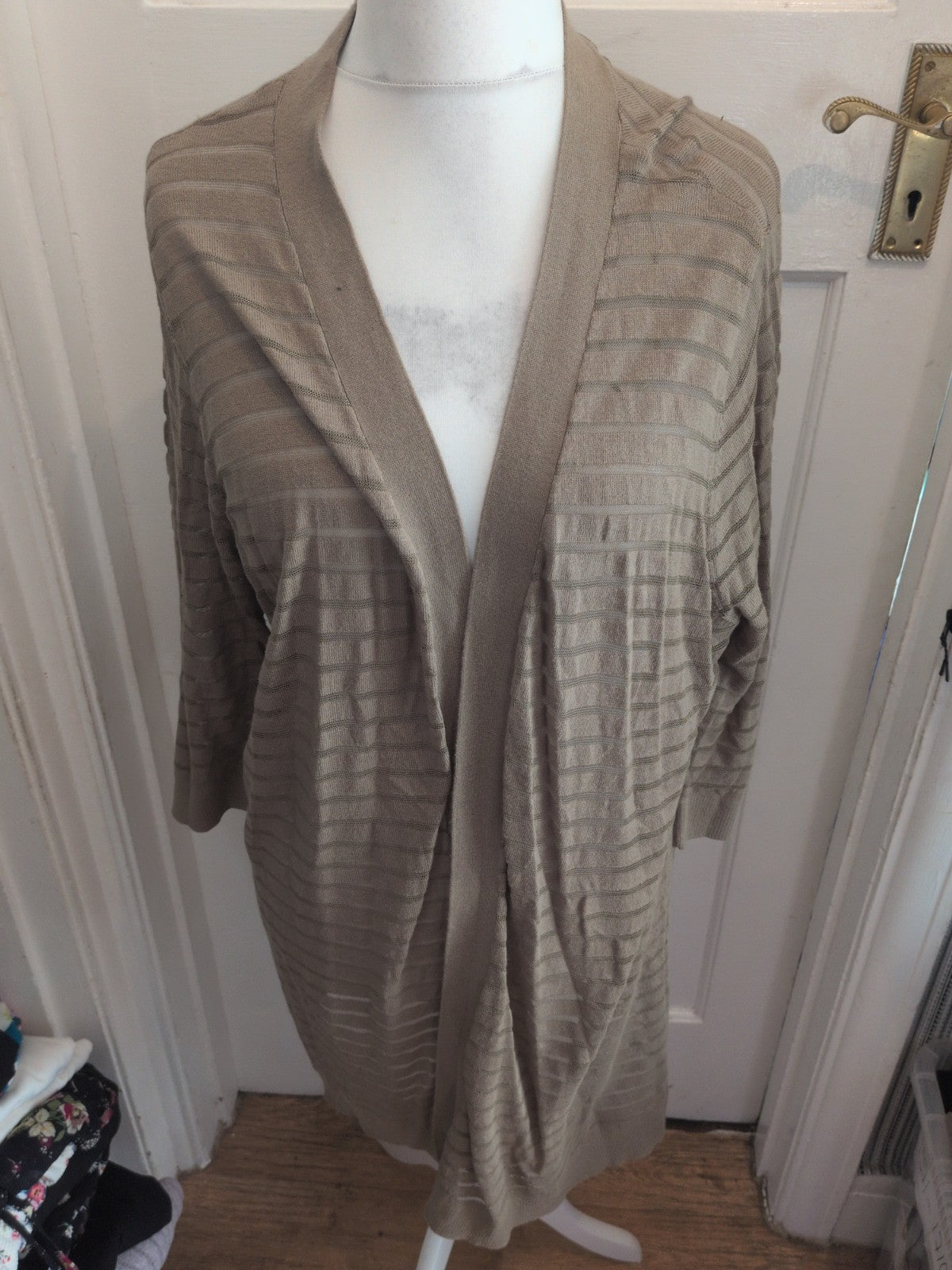 Tu 22 Khaki Long Sleeve Long Length Top Blouse