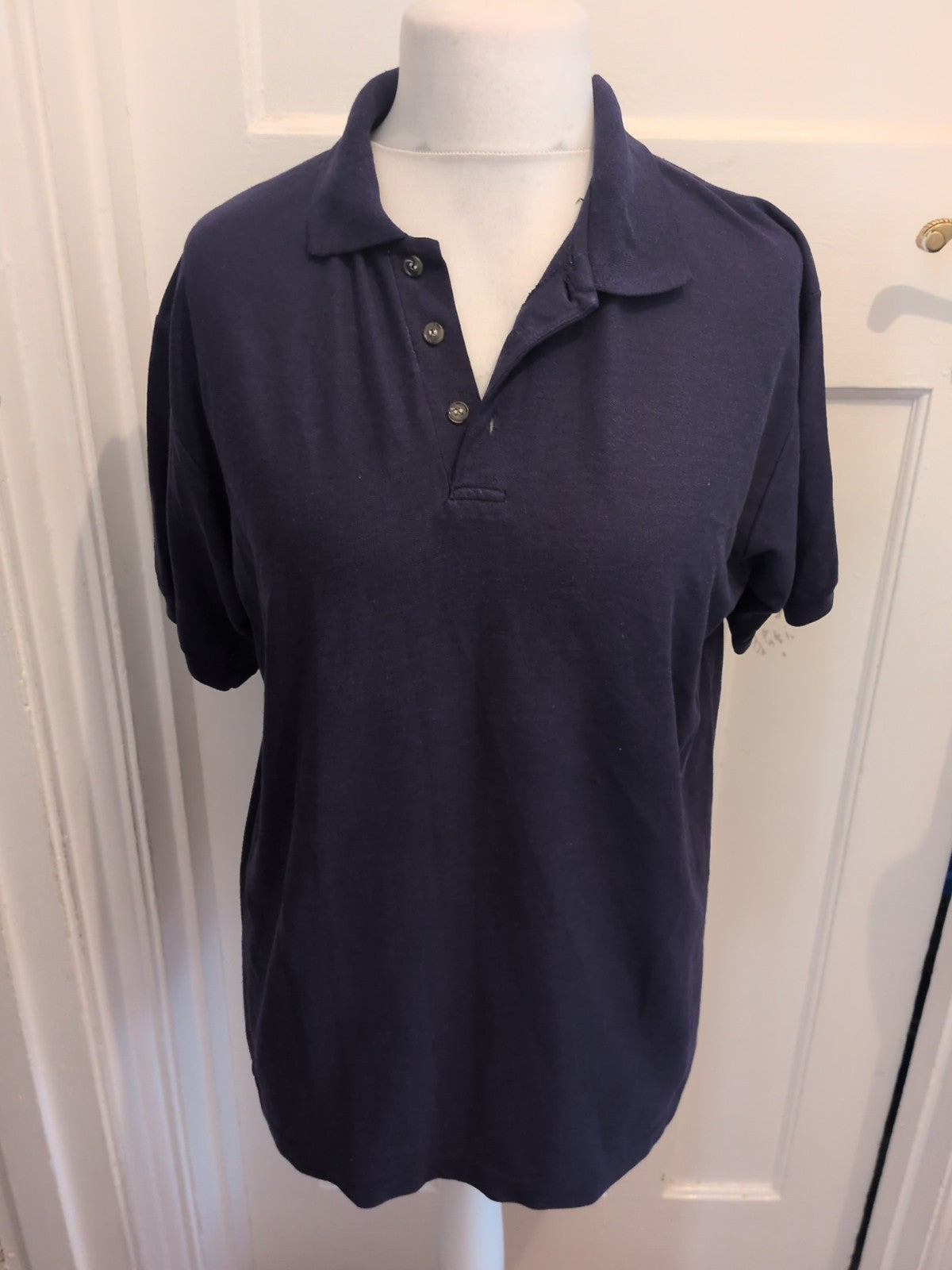 2xl Regular Fit Navy Blue Short Sleeve Polo
