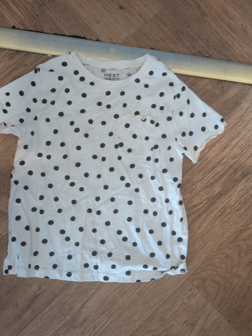 Next 4-5 Years White Spot Short Sleeve T-shirt