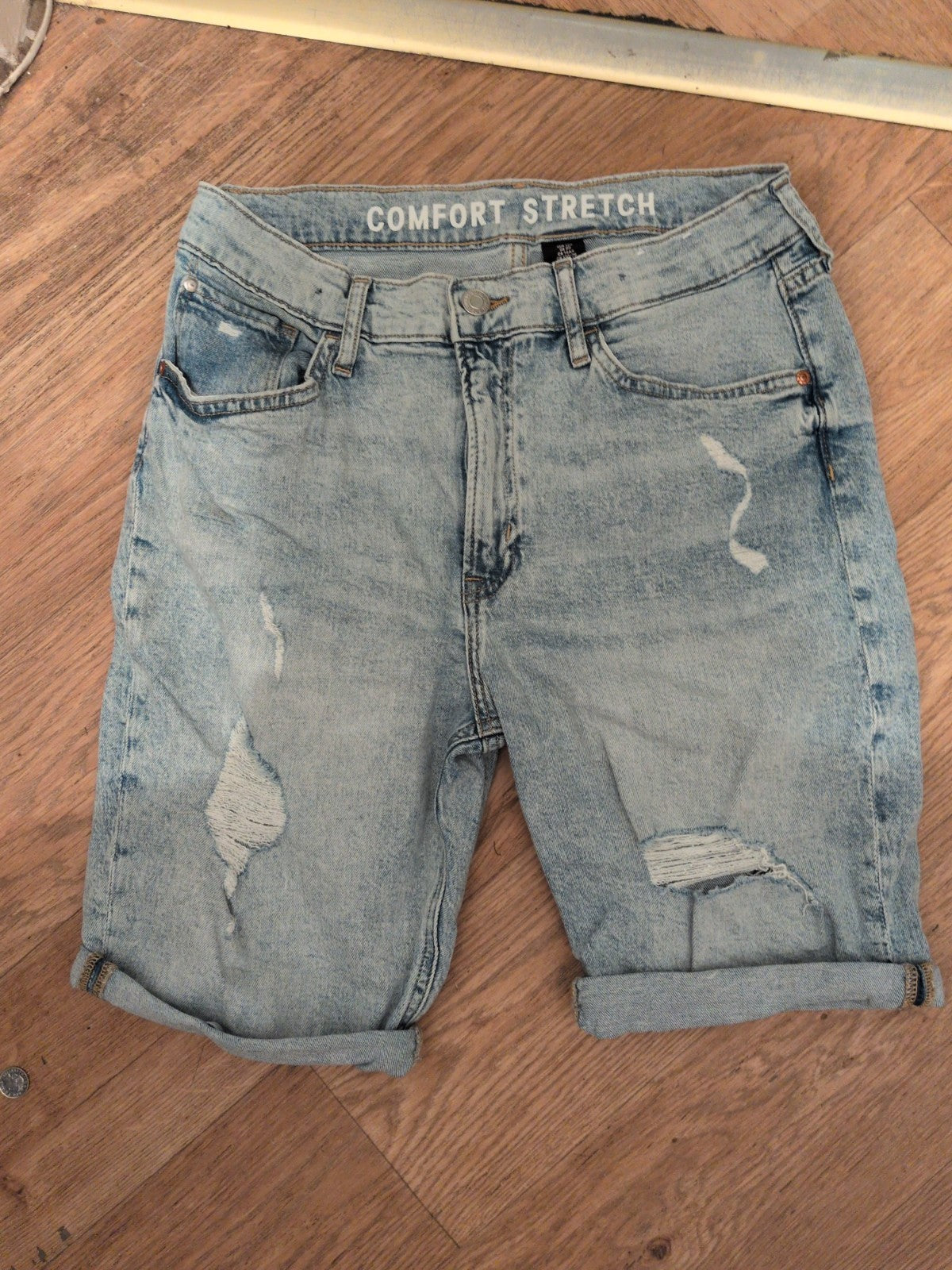 H&M 14 Years Slim Fit Denim Ripped Comfort Stretch
