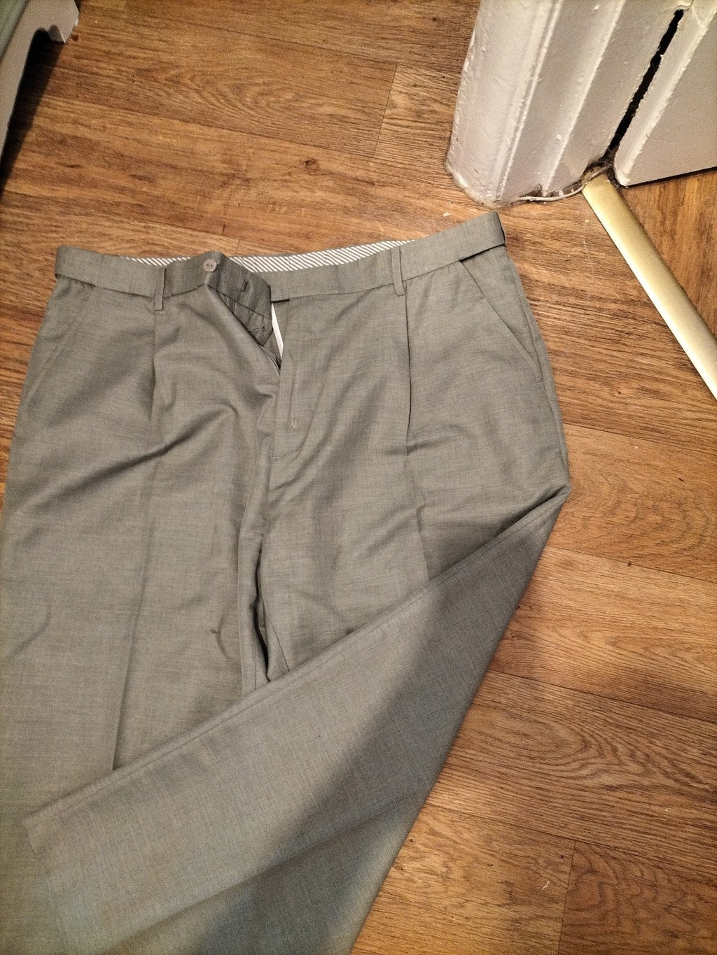 Mens Clifford James Size 42XS Grey Formal Trousers