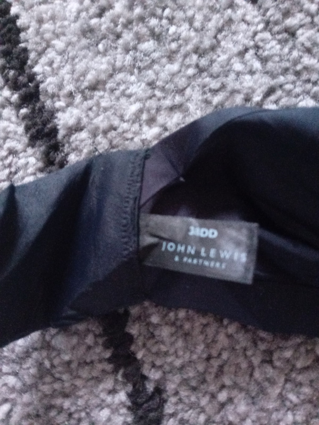 Ladies Black Bra John Lewis 38DD Free Delivery