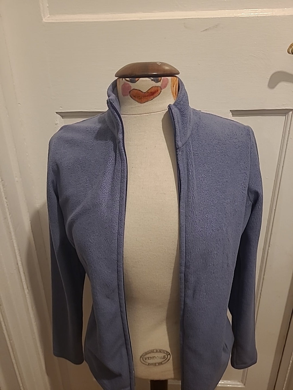 Ladies M&S Woman Size 8 Slate Coloured Zip Through Jacket