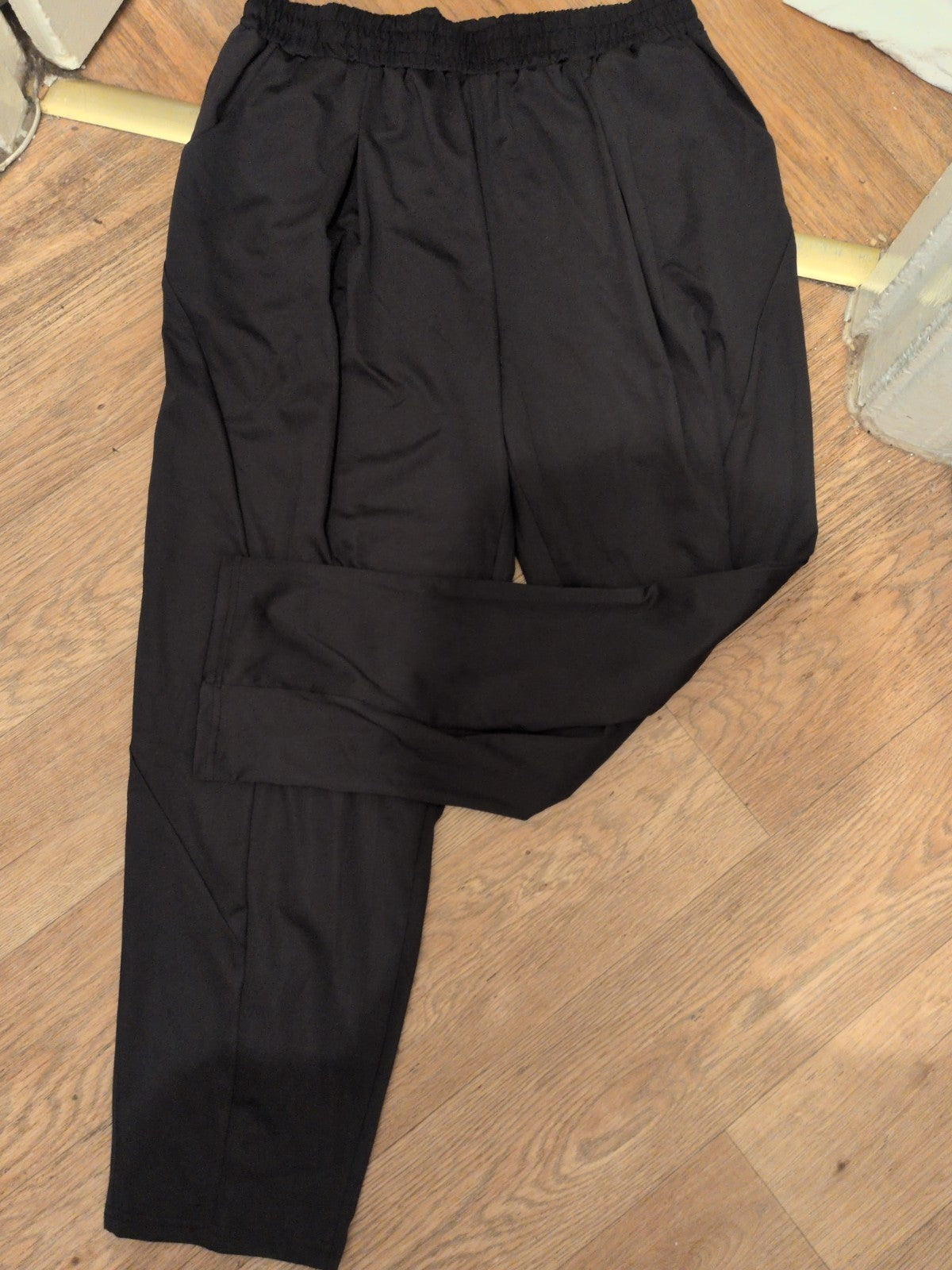 3XL Black Elasticated Jogger Track Pants